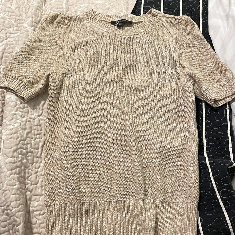 tan sweater top